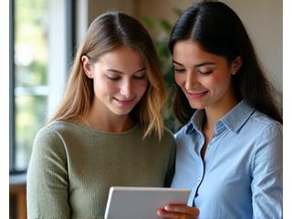 Team collaborating in a serene, plant-filled office in Asheville